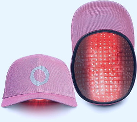 Amazon.com: Capillus FOCAL MEDIAL Hair Laser Growth Cap, Designed for Women  (pink hat), FDA Cleared Laser Hair Growth Hat for localized treatment of  hair loss in the center of your head. :
